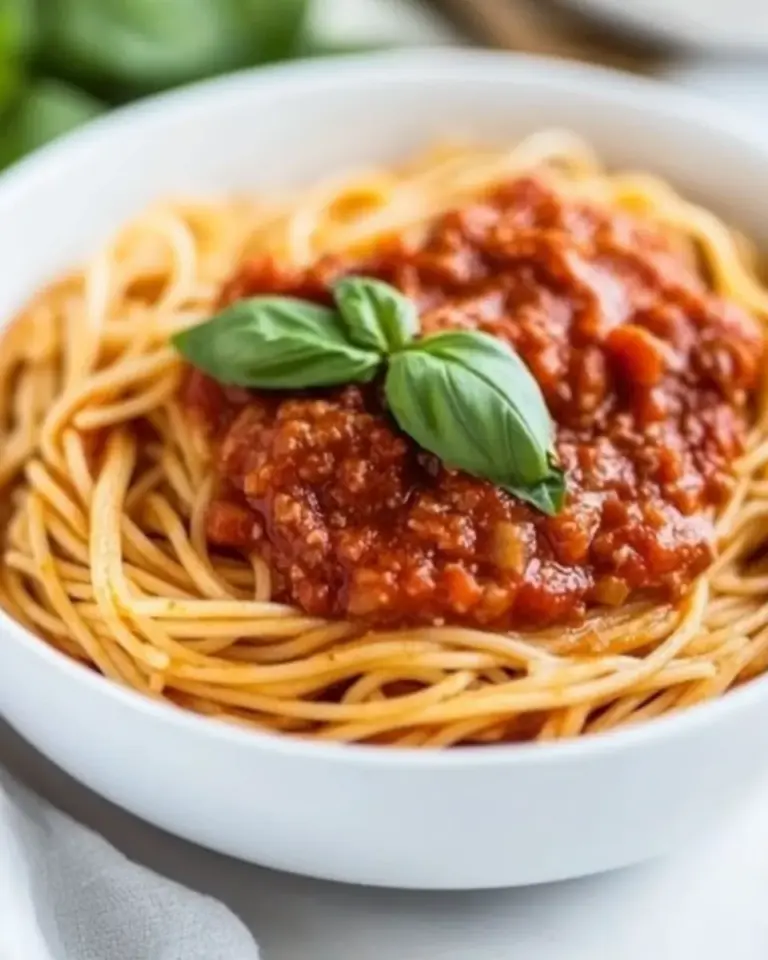 Homemade Spaghetti Marinara photo