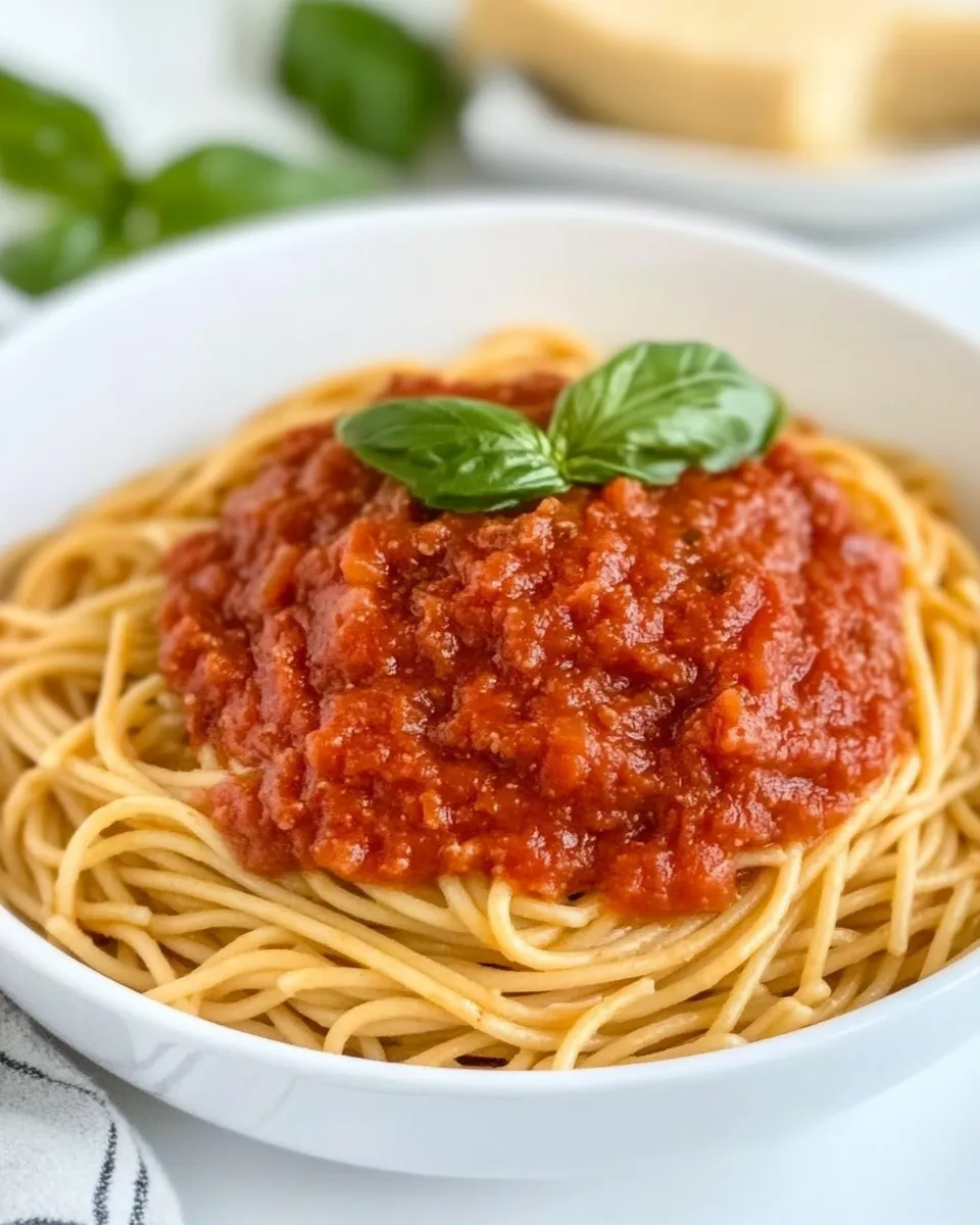 Easy Spaghetti Marinara recipe photo