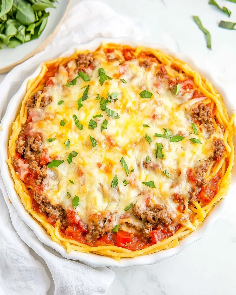 Easy Spaghetti Pie picture