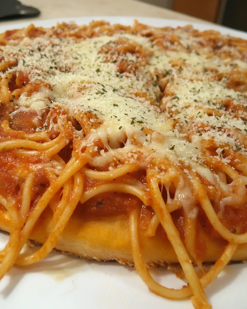 Classic Spaghetti Pizza image
