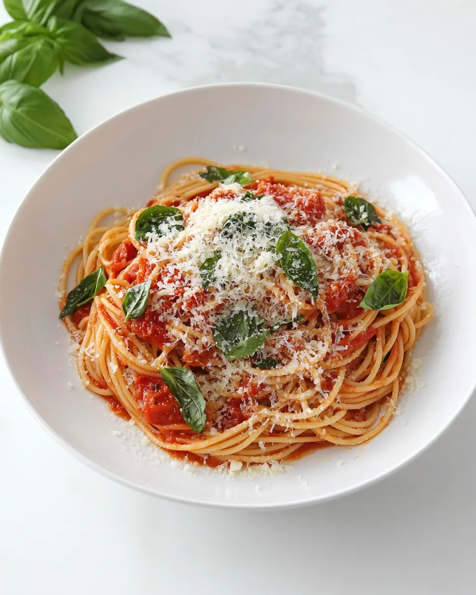 Easy Spaghetti Pomodoro recipe photo