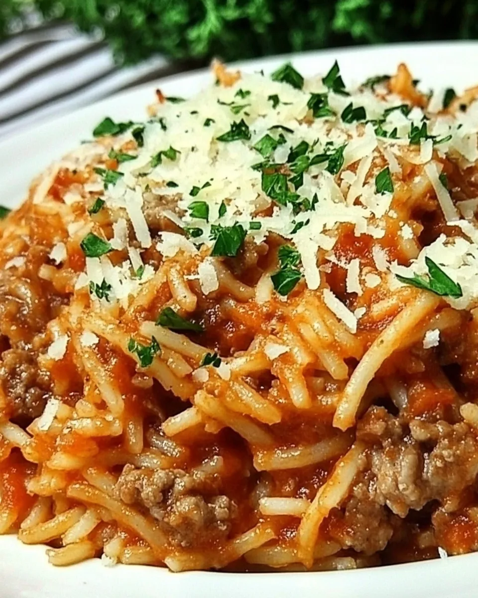 Easy Spaghetti Rice recipe photo