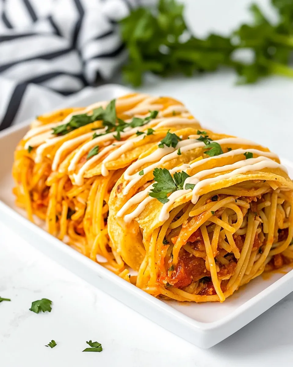 Easy Spaghetti Tacos picture