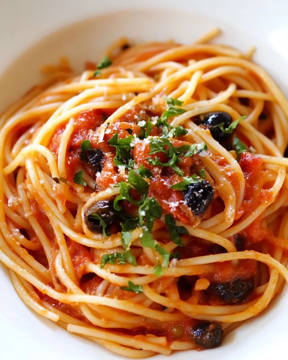 Easy Spaghetti alla Puttanesca dish photo