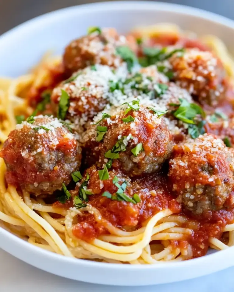 Homemade Spaghetti and Meatball Recipe photo
