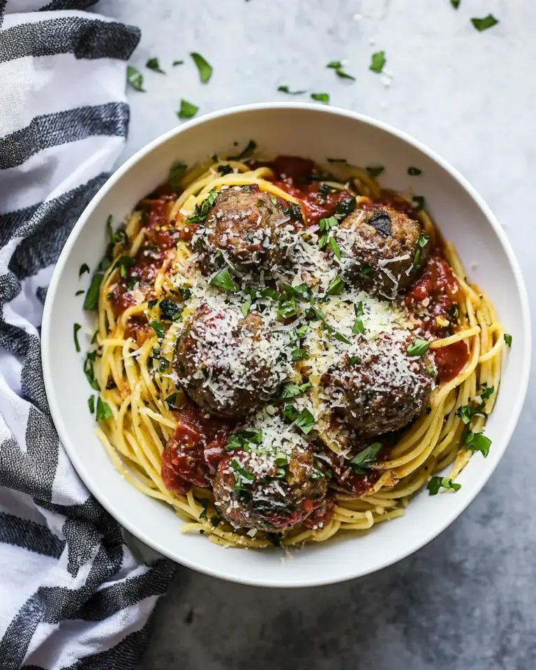 Homemade Spaghetti and Meatballs. recipe photo