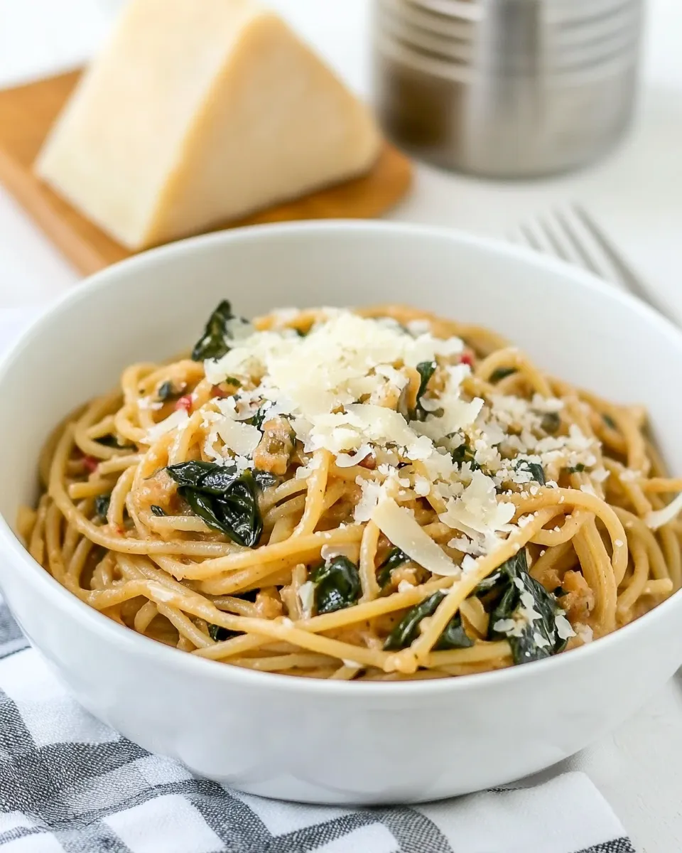 easy Spaghetti with Garlic, Chard, and Cheese picture