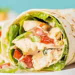 Homemade Spicy Chicken Caesar Salad Wrap photo