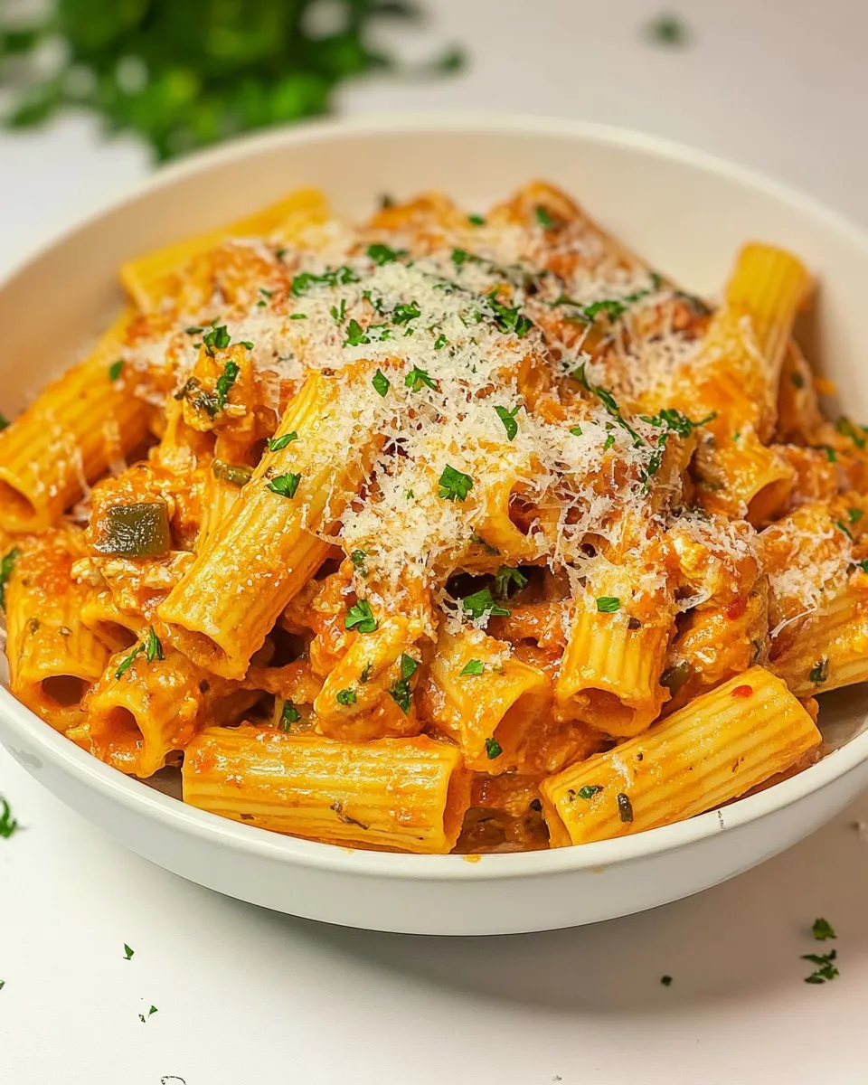 Easy Spicy Chicken Rigatoni recipe photo