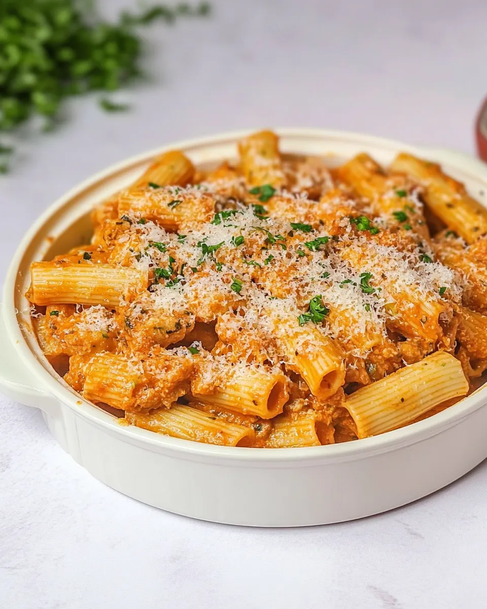 Delicious Spicy Chicken Rigatoni dish photo