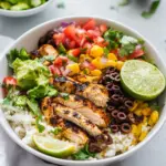 Homemade Spicy Chicken Taco Bowls photo