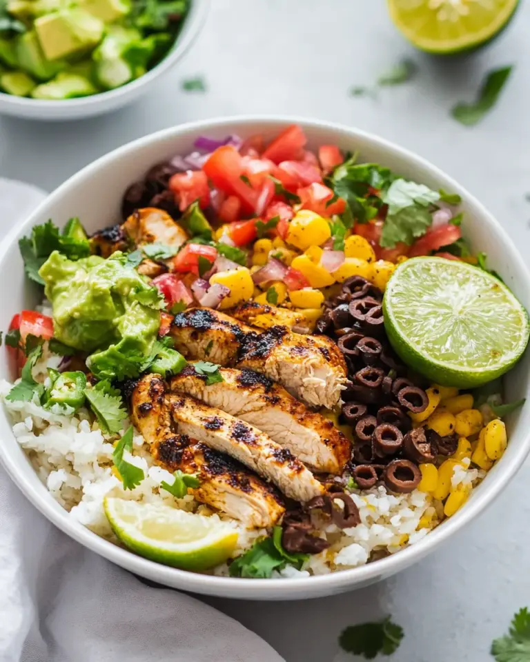 Homemade Spicy Chicken Taco Bowls photo
