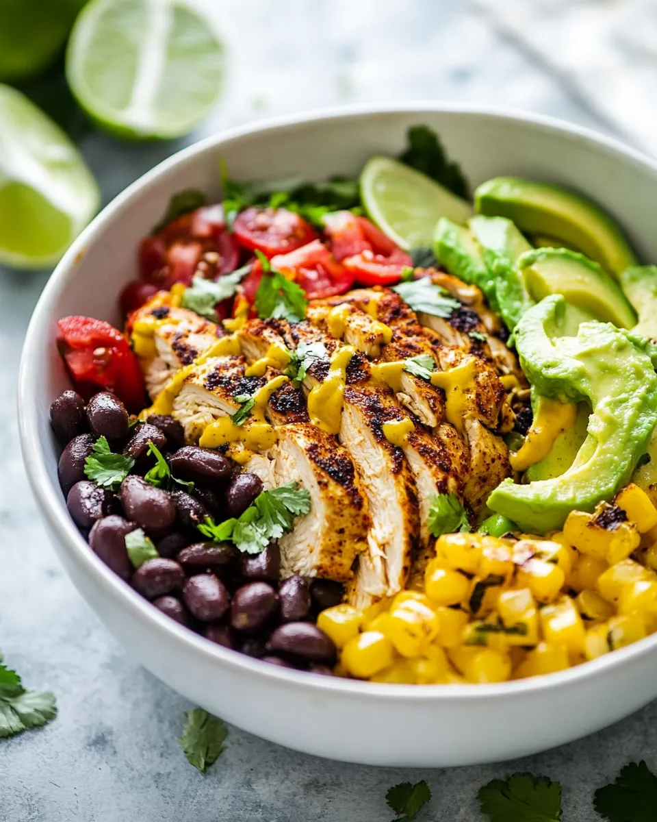 Easy Spicy Chicken Taco Bowls recipe photo