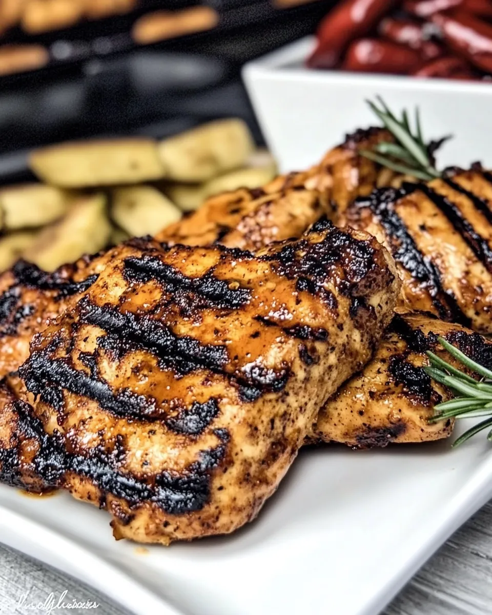 Delicious Spicy Italian BBQ Ranch Grilled Chicken recipe image