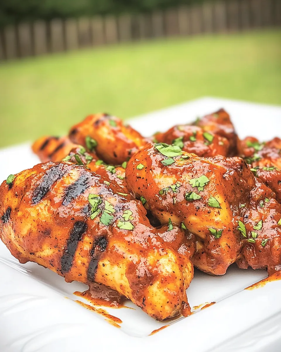 Homemade Spicy Orange BBQ Chicken photo