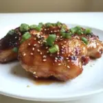 Homemade Spicy Teriyaki Broiled Chicken Thighs recipe photo