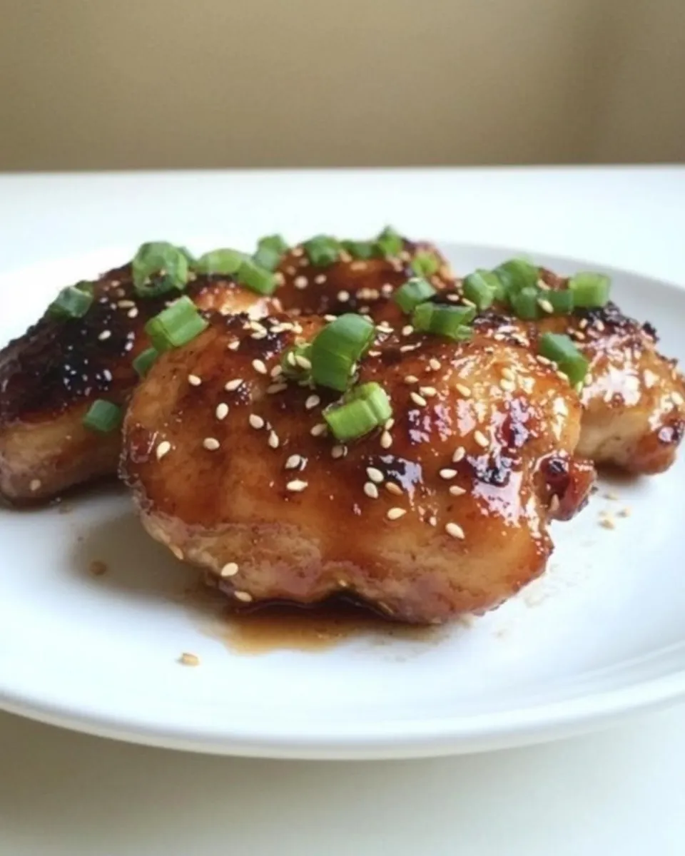 Homemade Spicy Teriyaki Broiled Chicken Thighs recipe photo