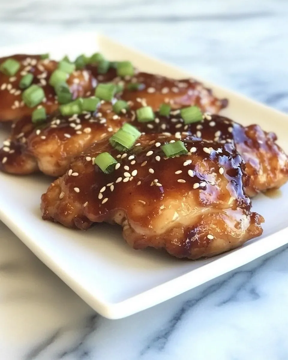 Classic Spicy Teriyaki Broiled Chicken Thighs dish photo