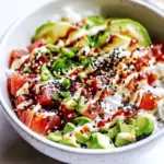Homemade Spicy Tuna Poke Bowl photo
