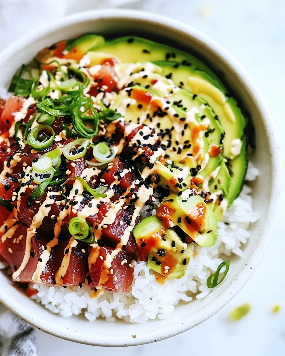 Classic Spicy Tuna Poke Bowl image