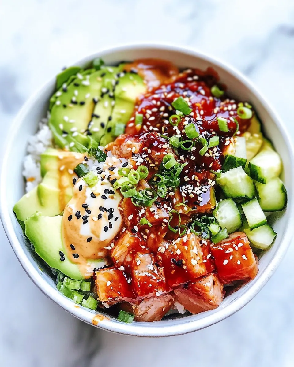 Easy Spicy Tuna Poke Bowl recipe photo