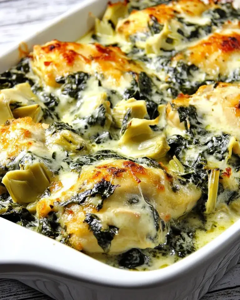 Homemade Spinach Artichoke Chicken Recipe photo
