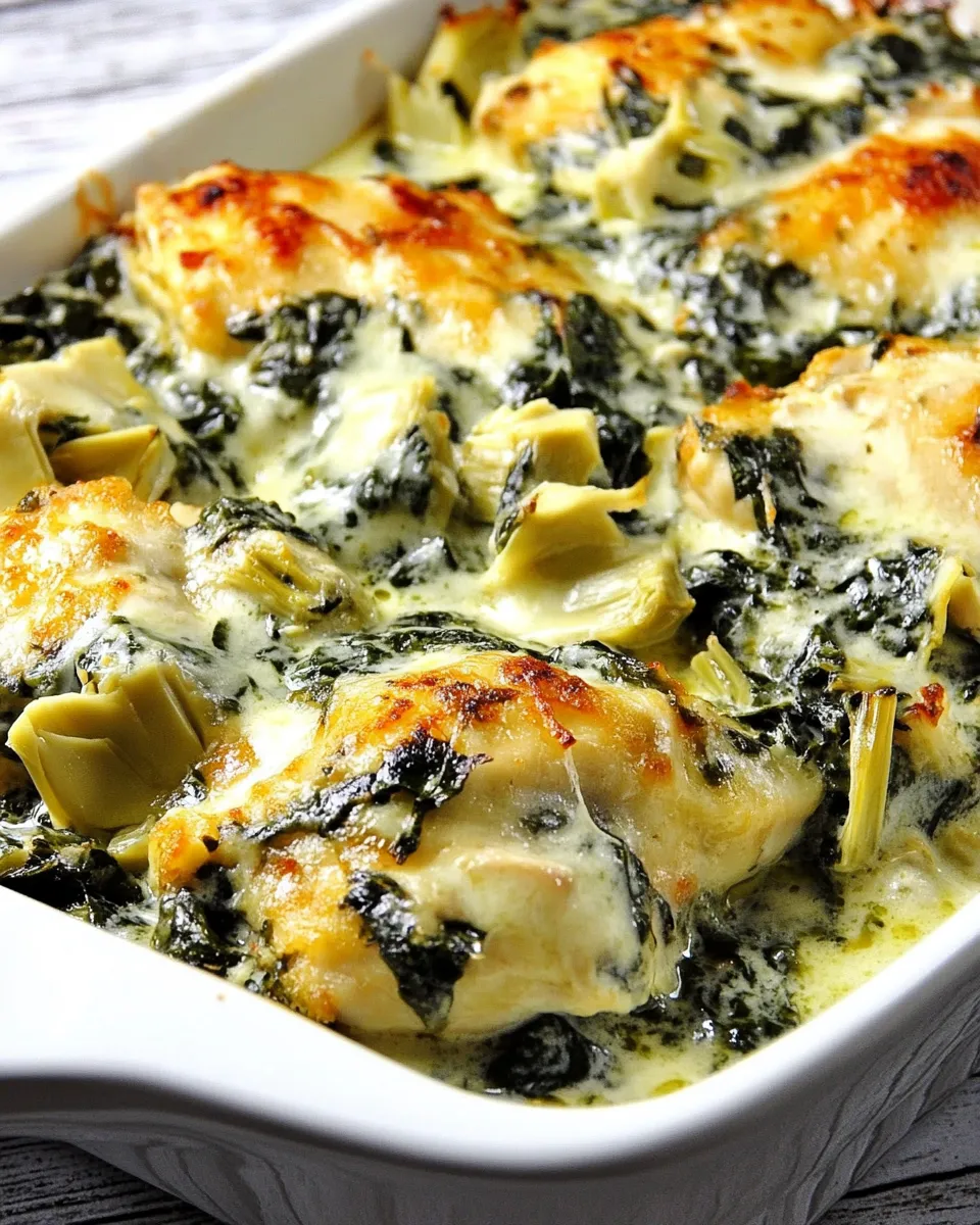 Homemade Spinach Artichoke Chicken Recipe photo