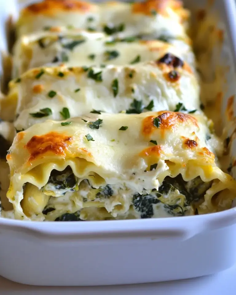 Homemade Spinach Artichoke Lasagna Rolls Recipe photo
