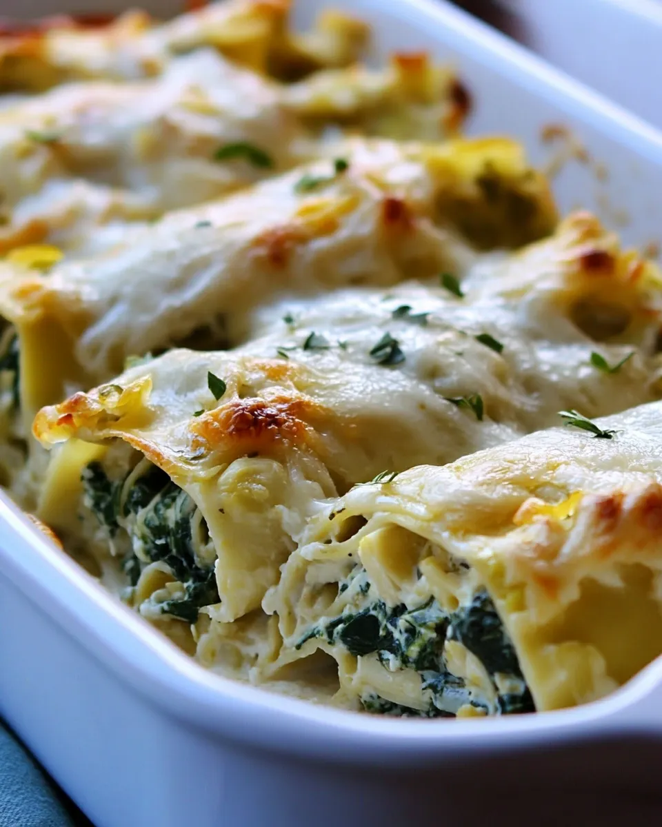 Easy Spinach Artichoke Lasagna Rolls Recipe picture