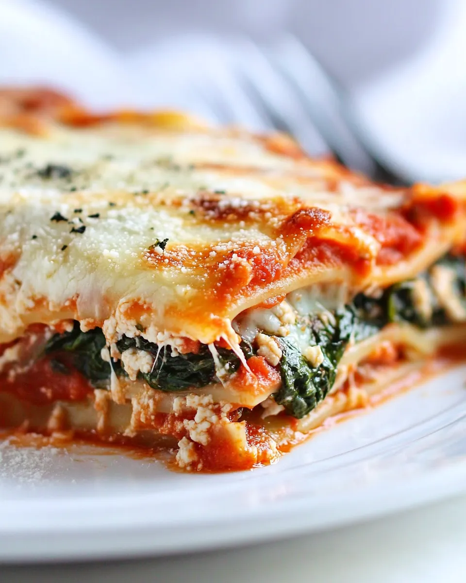 Tasty Spinach Lasagna Recipe image