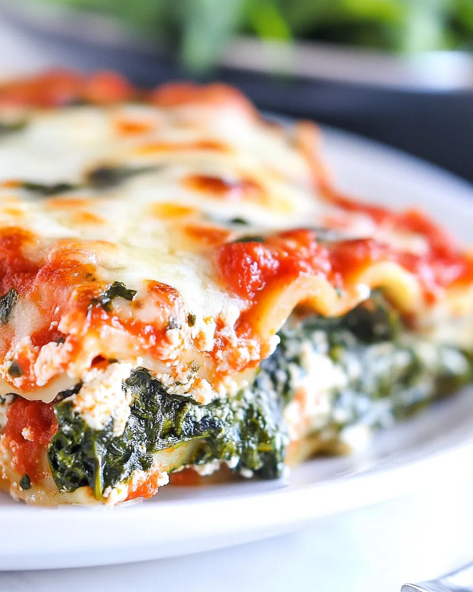 Savory Spinach Lasagna Recipe photo