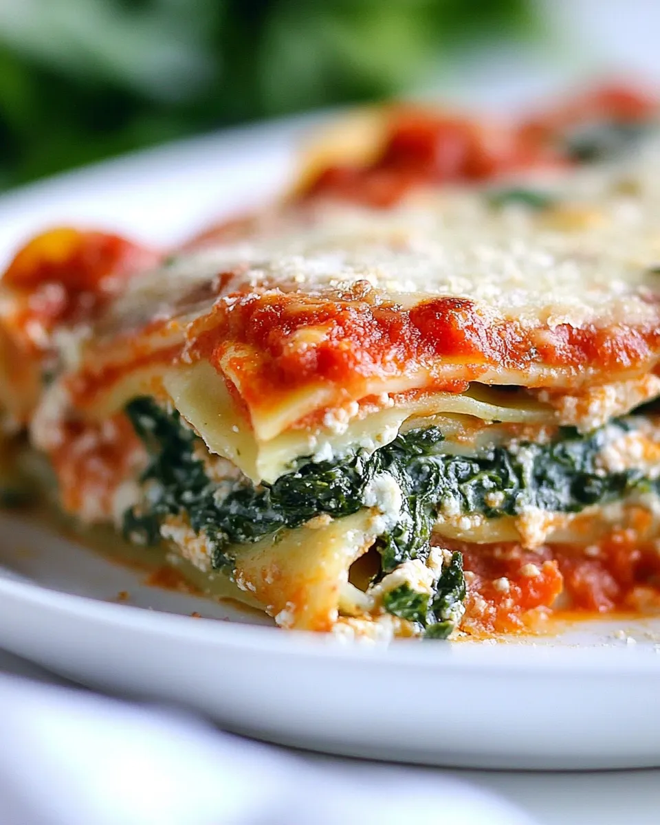 Delicious Spinach Lasagna Recipe image