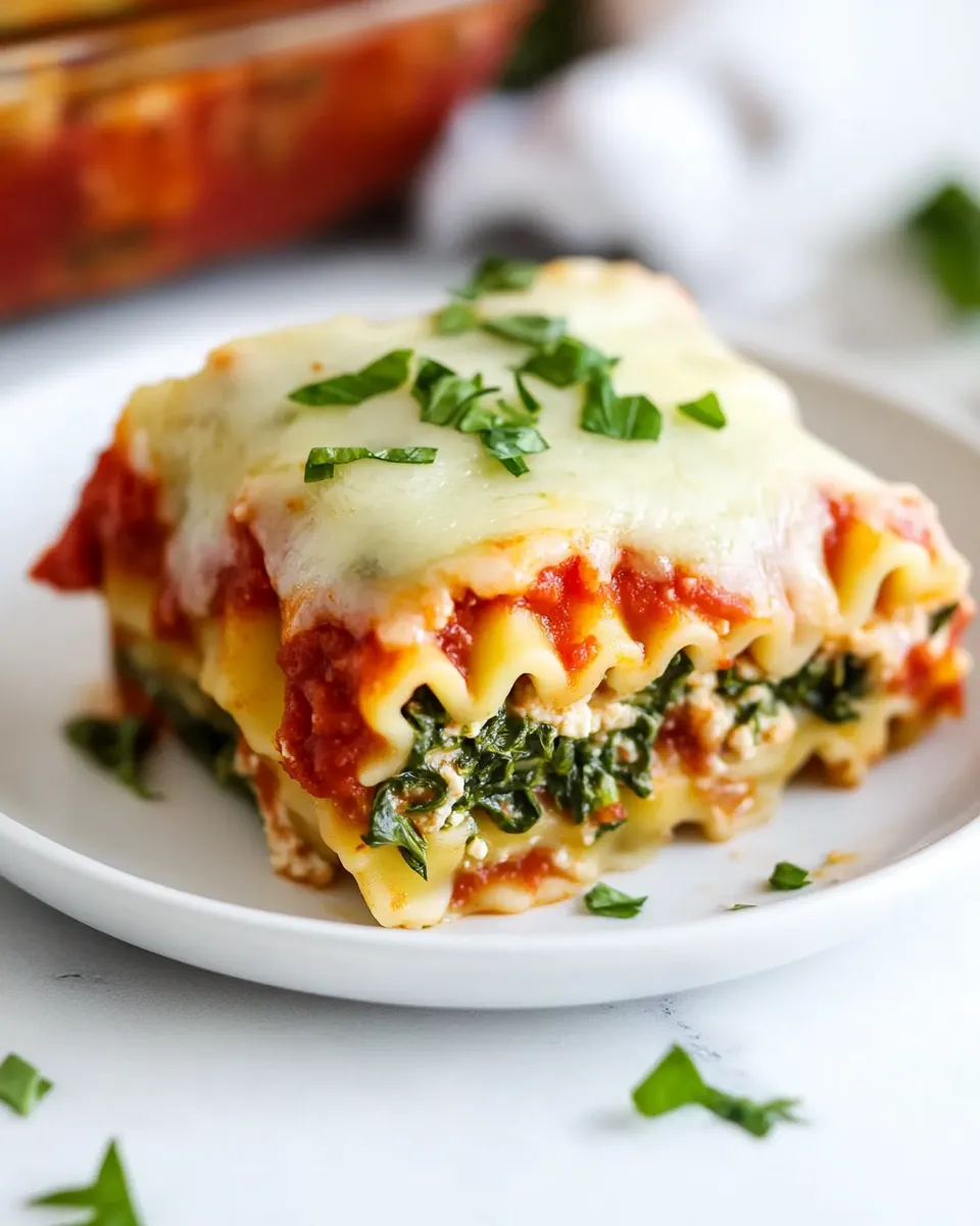 Delicious Spinach Lasagna Roll Ups dish photo