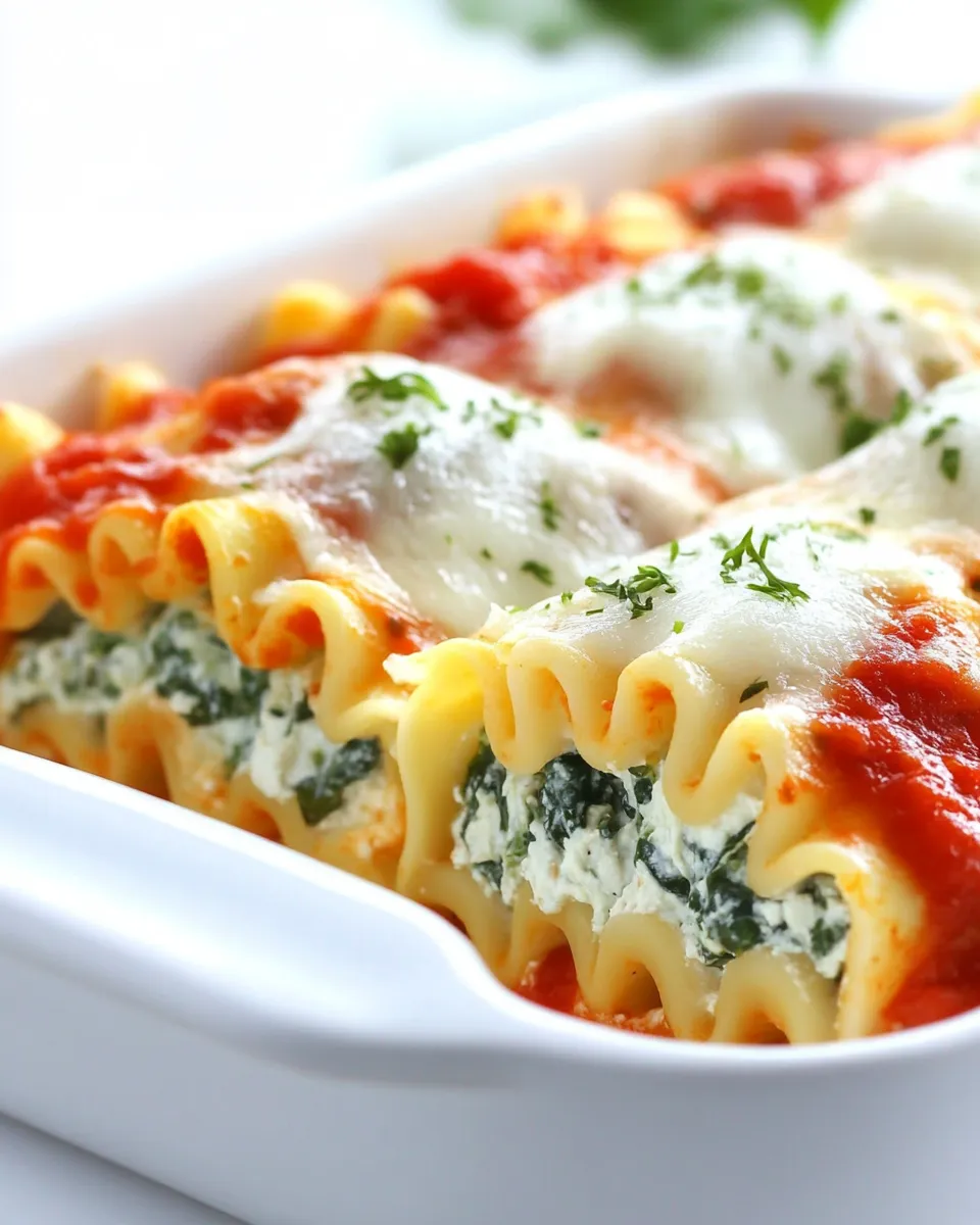 Homemade Spinach Lasagna Rolls photo