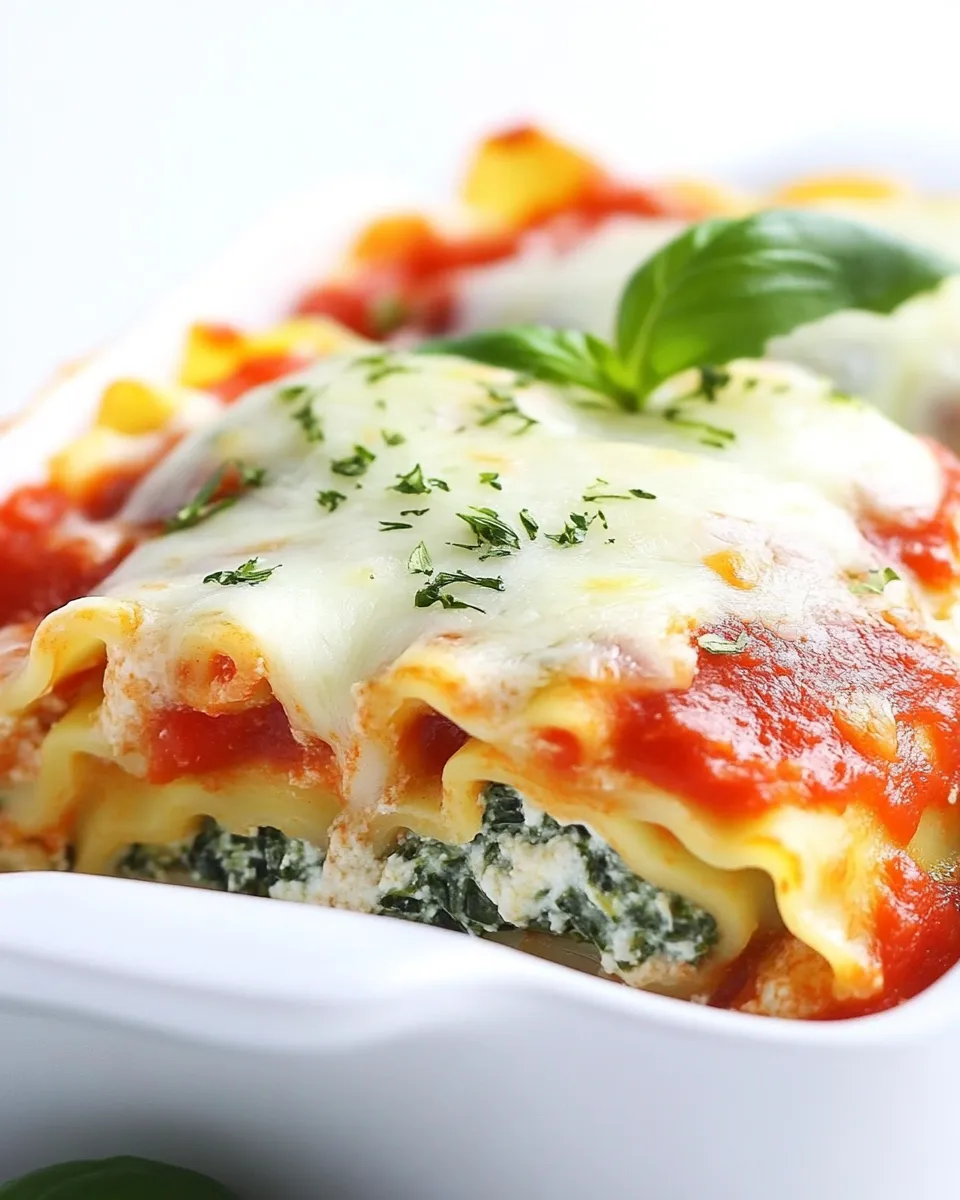 Delicious Spinach Lasagna Rolls dish photo