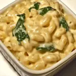 Homemade Spinach Macaroni and Cheese photo
