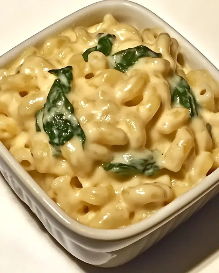 Homemade Spinach Macaroni and Cheese photo