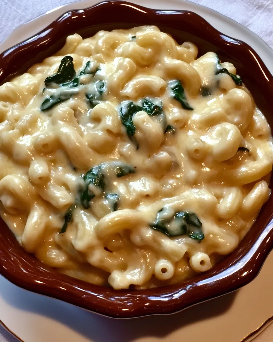 Easy Spinach Macaroni and Cheese recipe photo