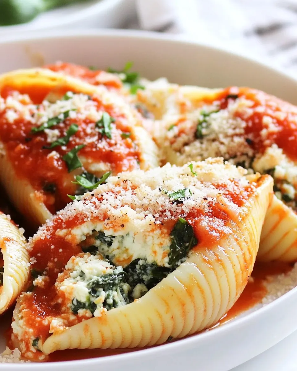 Quick Spinach Ricotta Stuffed Shells picture