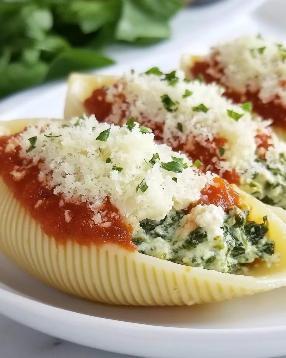 Homemade Spinach Stuffed Pasta Shells photo
