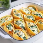 Homemade Spinach & Ricotta Stuffed Pasta Shells photo