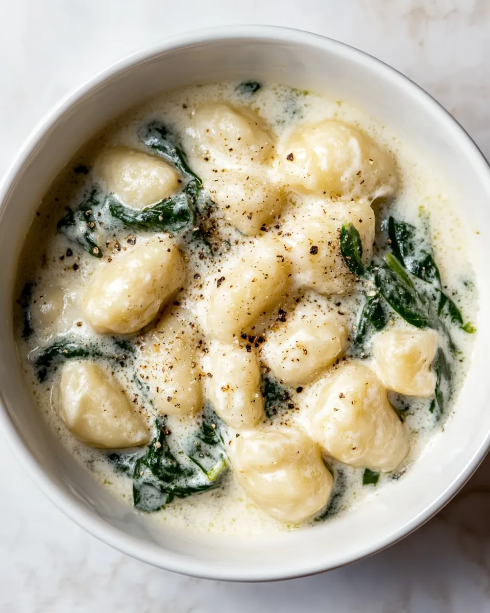 easy Spinach and Artichoke Gnocchi recipe image