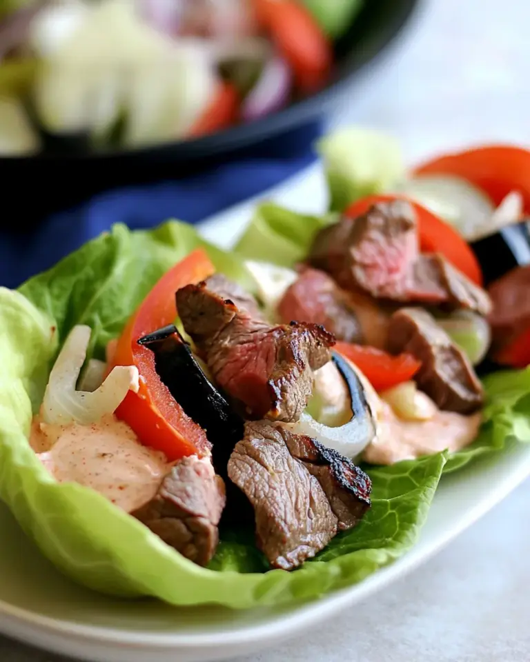 Homemade Steak Fajita Lettuce Wraps Recipe photo