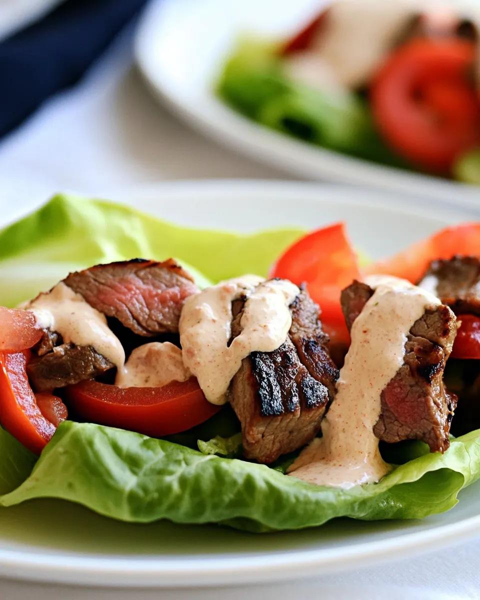 Classic Steak Fajita Lettuce Wraps Recipe image