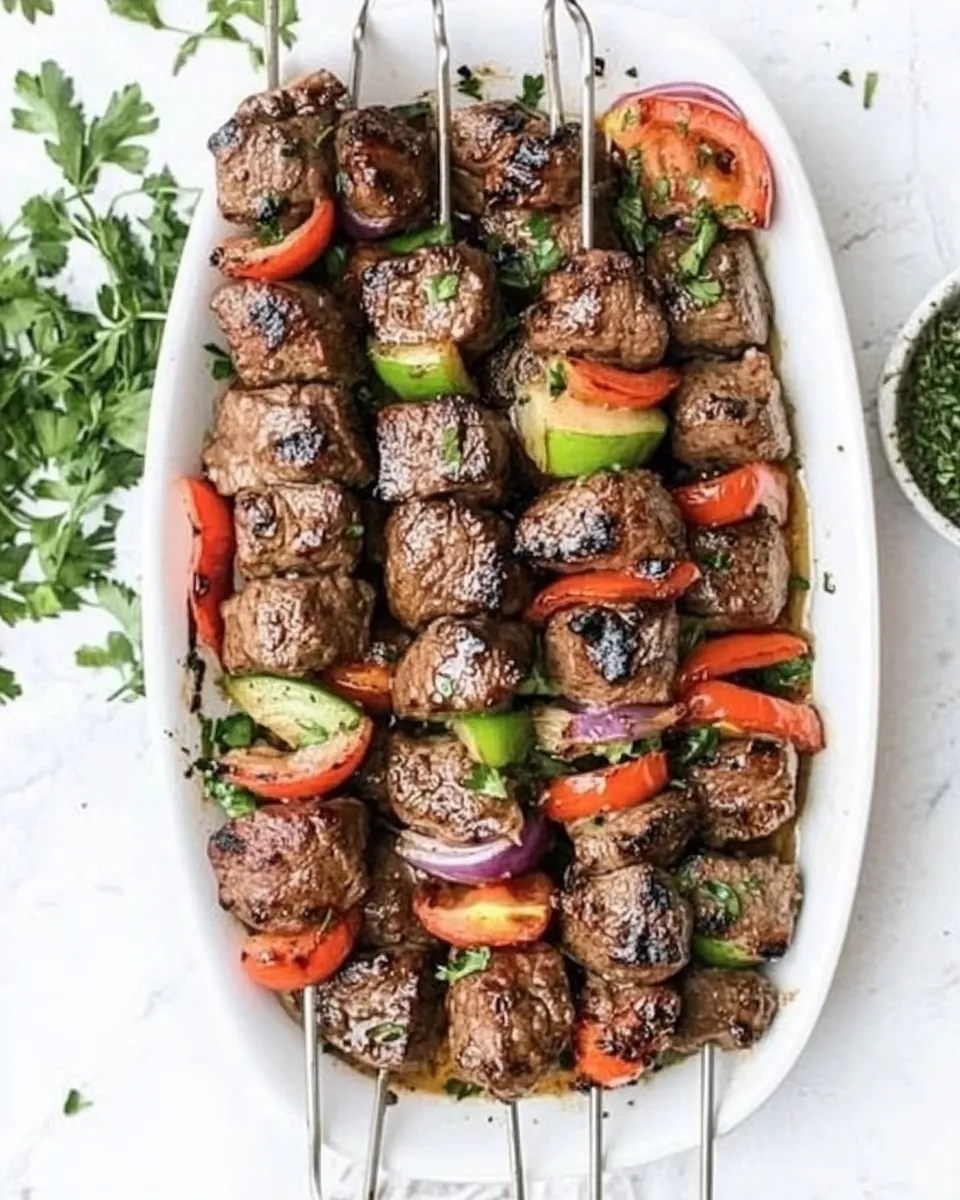 Delicious Steak Kebabs Recipe dish photo