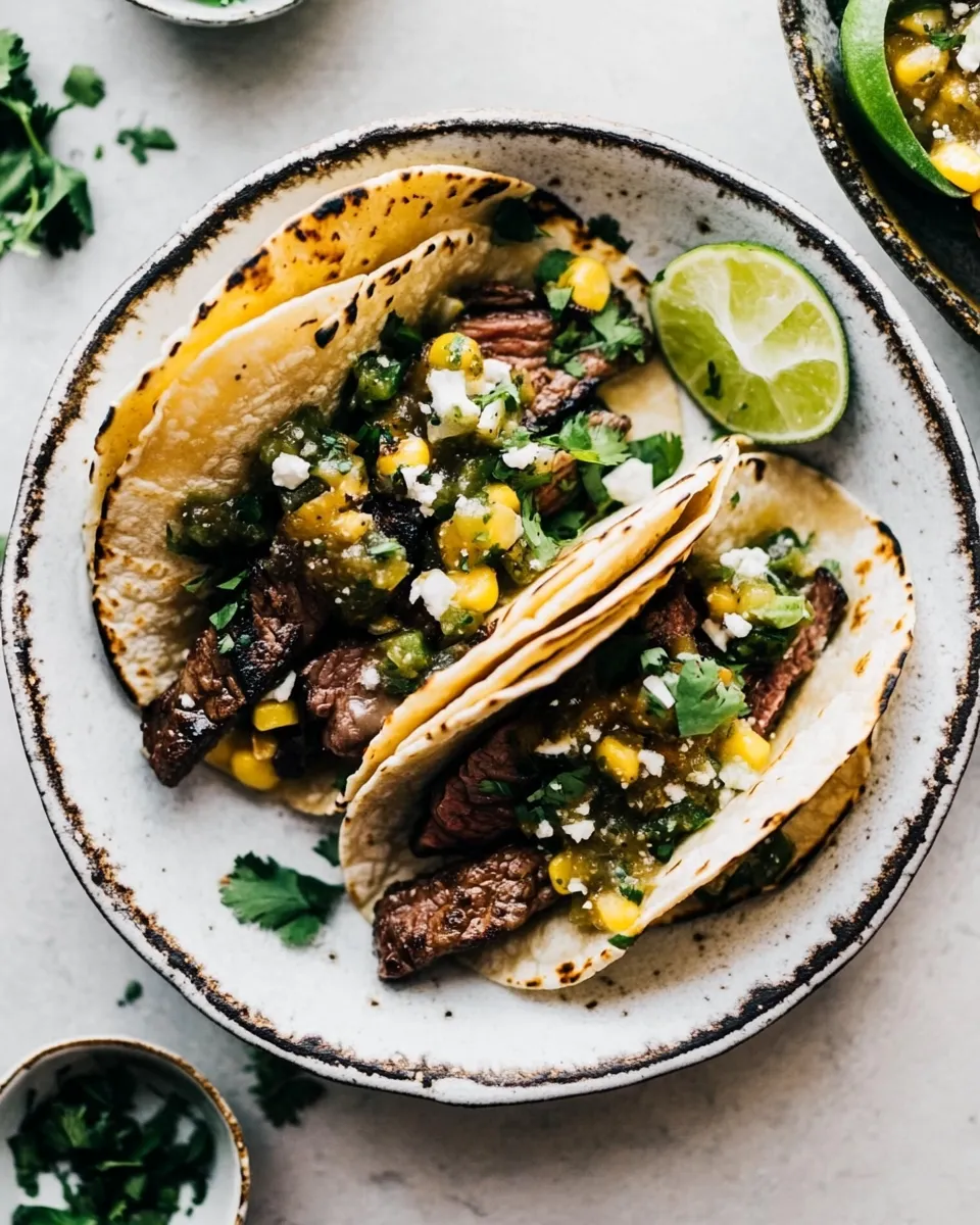 Delicious Steak Tacos Recipe dish photo