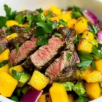 Homemade Steak and Mango Salad recipe photo