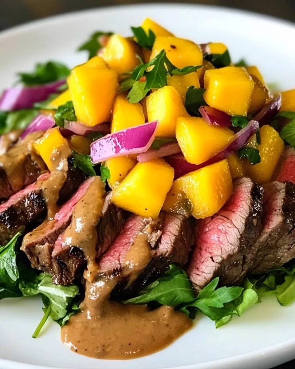 Classic Steak and Mango Salad dish photo