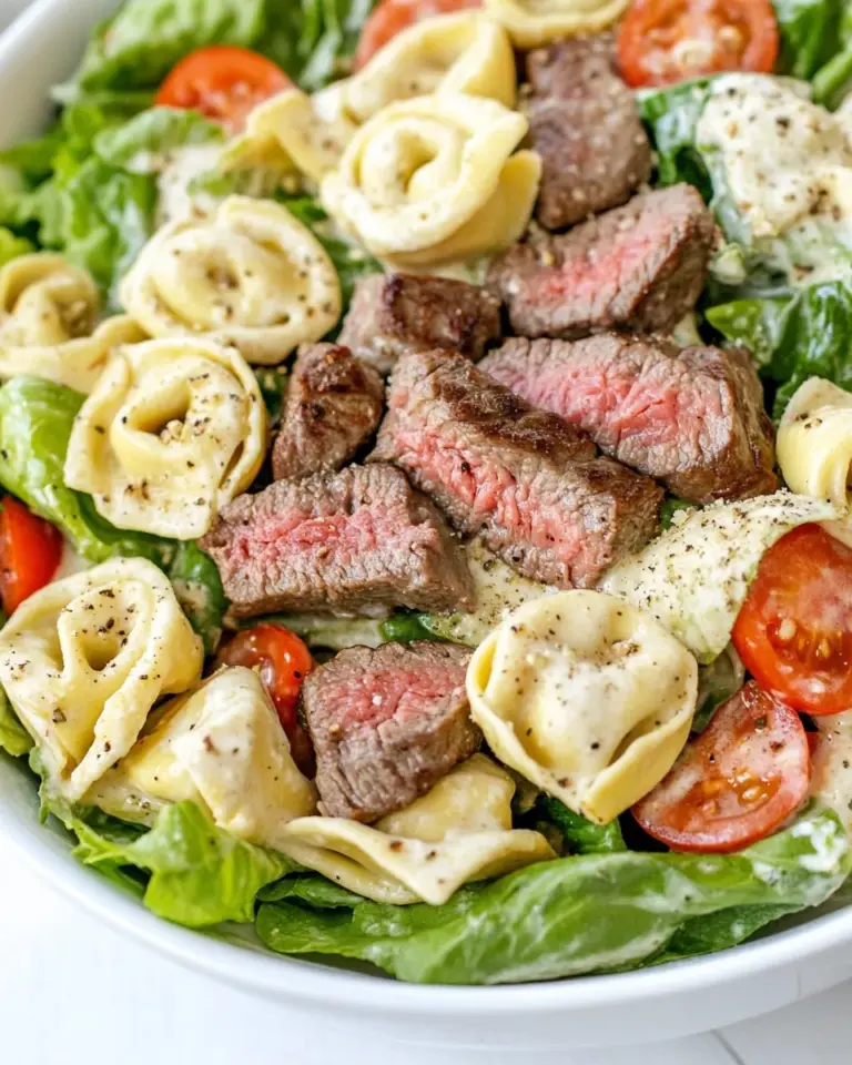 Homemade Steak and Tortellini Salad photo