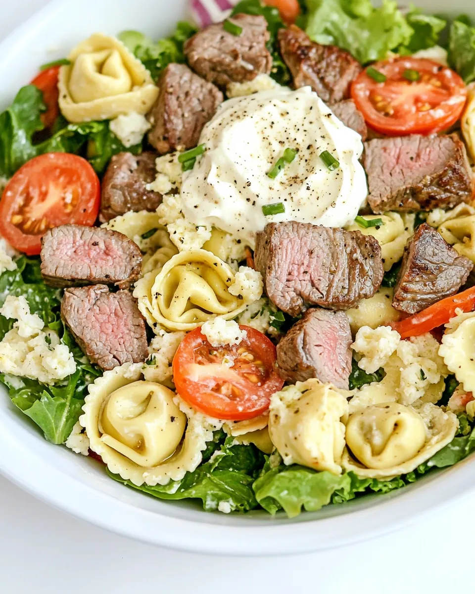 Classic Steak and Tortellini Salad image